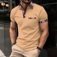 Men's  Short Sleeve Men's  Basic Public Contrast Collar main image 2