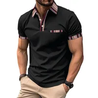 Men's  Short Sleeve Men's  Basic Public Contrast Collar main image 5