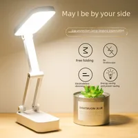 Foldable Portable Led Eye-protection Desk Lamp Travel Case Three-level Color Temperature Adjustment Charging Plugging Use main image 1