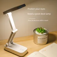 Foldable Portable Led Eye-protection Desk Lamp Travel Case Three-level Color Temperature Adjustment Charging Plugging Use main image 2