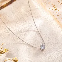 Simple Style Moon Titanium Steel Rhinestones 18K Gold Plated Ramadan Festival Women's Pendant Necklace sku image 2