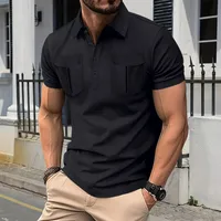 Men's  Short Sleeve Men's Polo Shirts Casual Solid Color main image 4