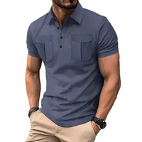 Men's  Short Sleeve Men's Polo Shirts Casual Solid Color main image 5