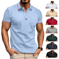 Men's Short Sleeve Men's Polo Shirts Basic Public Contrast Collar main image 1