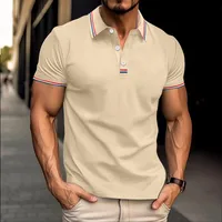 Men's Short Sleeve Men's Polo Shirts Basic Public Contrast Collar main image 2