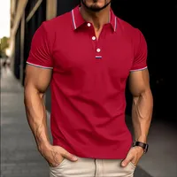 Men's Short Sleeve Men's Polo Shirts Basic Public Contrast Collar main image 3