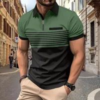 Men's  Short Sleeve Men's Polo Shirts Casual Stripe main image 4