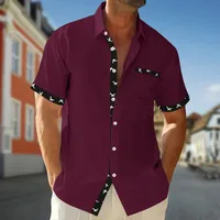 Men's Cardigan Shirt Short Sleeve Men's Polo Shirts Basic Public Bohemian main image 2