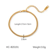 Simple Style Classic Style Solid Color 304 Stainless Steel Titanium Steel 18K Gold Plated Women's Bracelets main image 3