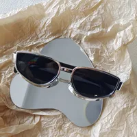Hip-Hop Vacation Oval Pc Resin Toad Glasses Avaitor Full Frame Glasses sku image 6