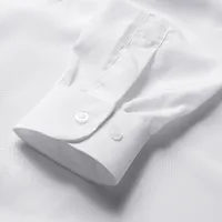Spring Summer Men's Long Sleeve Shirt Loose Fit Korean Style Solid Color Open Front Casual Shirt For Mature Men main image 3