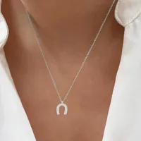 Elegant Simple Style Classic Style Horseshoe 201 Stainless Steel Copper Women's Pendant Necklace main image 3