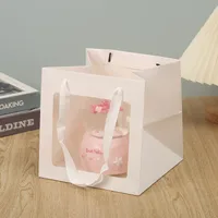 Cute Romantic Solid Color White Card Storage Bag sku image 11