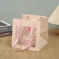Cute Romantic Solid Color White Card Storage Bag sku image 18
