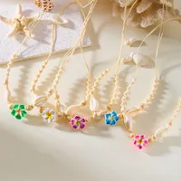 Hawaiian Tropical Modern Style Flower Shell Women's Necklace main image 4