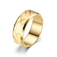 Simple Style Waves 304 Stainless Steel Plating Unisex Rings Anxiety Ring main image 2