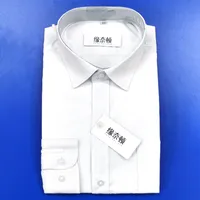 Spring Summer Men's Long Sleeve Shirt Loose Fit Korean Style Solid Color Open Front Casual Shirt For Mature Men sku image 4