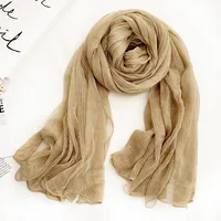 Women's Chinoiserie Ethnic Style Stripe Artificial Cotton  Silk Nylon Silk Scarf sku image 60