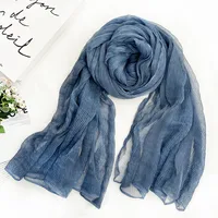 Women's Chinoiserie Ethnic Style Stripe Artificial Cotton  Silk Nylon Silk Scarf sku image 5