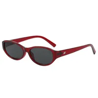 Hip-Hop Solid Color Ac Oval Frame Full Frame Glasses main image 4
