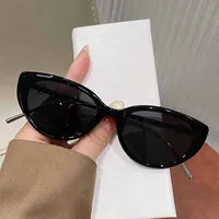 Vacation Simple Style Solid Color Ac Cat Eye Full Frame Glasses main image 3