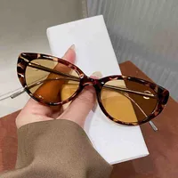 Vacation Simple Style Solid Color Ac Cat Eye Full Frame Glasses main image 4