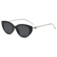 Vacation Simple Style Solid Color Ac Cat Eye Full Frame Glasses main image 5