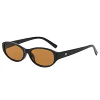 Hip-Hop Solid Color Ac Oval Frame Full Frame Glasses sku image 3