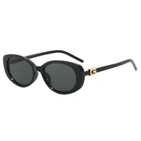 Elegant Simple Style Solid Color Ac Oval Frame Full Frame Glasses sku image 1