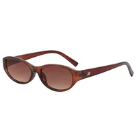 Hip-Hop Solid Color Ac Oval Frame Full Frame Glasses sku image 4