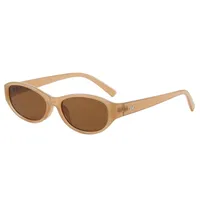 Hip-Hop Solid Color Ac Oval Frame Full Frame Glasses sku image 7