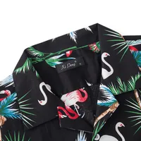 Men's Cotton Printed Shirt With Suit Collar & Cuban Design, Beach Casual Wear, European Sizing main image 2