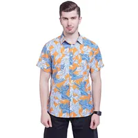 Men's Hawaiian Shirt Short Sleeve Tencel Cotton Beach Top Breathable Comfort Summer Floral Print Fluid Drape Soft Touch main image 2