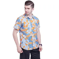 Men's Hawaiian Shirt Short Sleeve Tencel Cotton Beach Top Breathable Comfort Summer Floral Print Fluid Drape Soft Touch main image 4