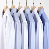 Men's Long Sleeve 100% Cotton Non-Iron Dress Shirt, Premium Business Wrinkle-Resistant Big & Tall main image 2