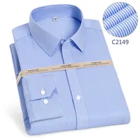 Men's Long Sleeve 100% Cotton Non-Iron Dress Shirt, Premium Business Wrinkle-Resistant Big & Tall main image 5