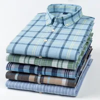 Men's Long Sleeve Plaid Comfort Shirt, Casual Spring New Design For Young Adults main image 2