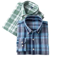 Men's Long Sleeve Plaid Comfort Shirt, Casual Spring New Design For Young Adults main image 1