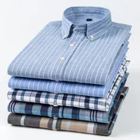 Men's Long Sleeve Plaid Comfort Shirt, Casual Spring New Design For Young Adults main image 3