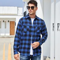 Men's Classic Fit Plaid Casual Shirt American Style Button - Up Shirt For Men With Premium Cotton Fabric main image 4