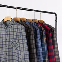 Winter Plaid Flannel Shirt For Men - Thermal - Lined Fleece Long Sleeve, Midweight Warmth, Casual Dad Style main image 3