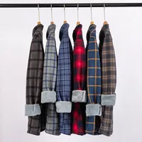 Winter Plaid Flannel Shirt For Men - Thermal - Lined Fleece Long Sleeve, Midweight Warmth, Casual Dad Style main image 4