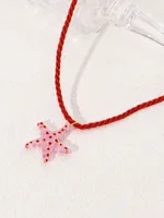 Simple Style Starfish Glass Women's Pendant Necklace sku image 3
