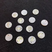1 Piece 15mm Shell Letter Pendant DIY Jewelry Accessories main image 3