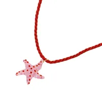 Simple Style Starfish Glass Women's Pendant Necklace main image 4