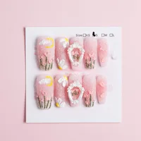 IG Style Sweet Flower ABS Press-on Nails main image 2