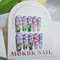Sweet Clouds Flower ABS Press-on Nails sku image 3