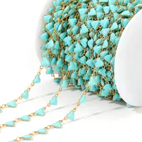 Vintage Style Classic Style Heart Shape 304 Stainless Steel Enamel Chain sku image 3