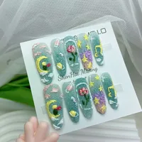 Sweet Star Moon Flower Plastic Press-on Nails main image 2