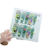 Sweet Star Moon Flower Plastic Press-on Nails main image 3